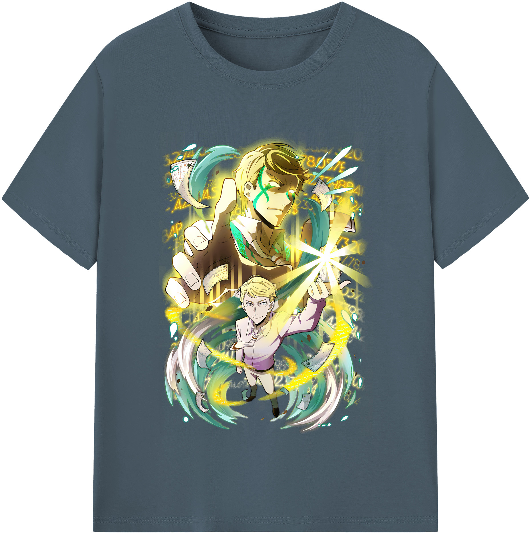 （画像用） 文豪ストレイドッグス Bungo Stray Dogs 綿100％半袖Tシャツ（フロントプリント）